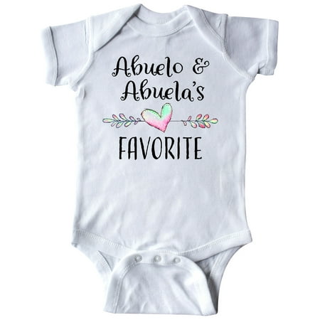 Inktastic Abuelo and Abuelas Favorite- Heart Grandchild Gift Baby Boy or Baby Girl Bodysuit
Inktastic Abuelo and Abuelas Favorite- Heart Grandchild Gift Baby Boy or Baby Girl Bodysuit