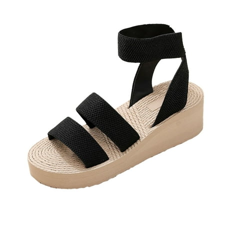 simu Summer Beach Sandals Fashion Ladies Fashion Spring And Summer Women Sandals Thick Bottom Wedge Heel Elastic Band Slip On Lightweight And Comfortable Comfortable for Women
simu Summer Beach Sandals Fashion Ladies Fashion Spring And Summer Women Sandals Thick Bottom Wedge Heel Elastic Band Slip On Lightweight And Comfortable Comfortable for Women