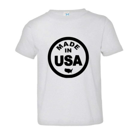 PleaseMeTees™ Toddler From Born Made In USA United States Logo Label Tee
PleaseMeTees™ Toddler From Born Made In USA United States Logo Label Tee
