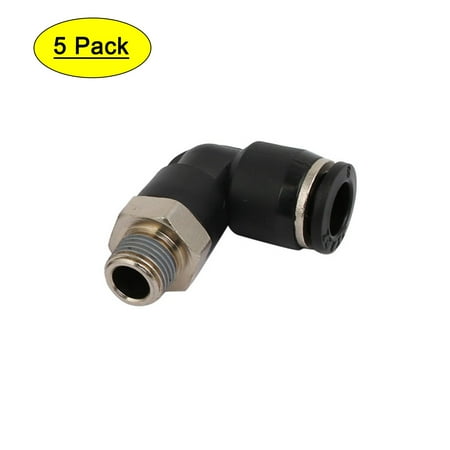 1/8BSP Thread Pneumatic Quick Couplers Push In Fittings 5pcs for 8mm Dia Pipe