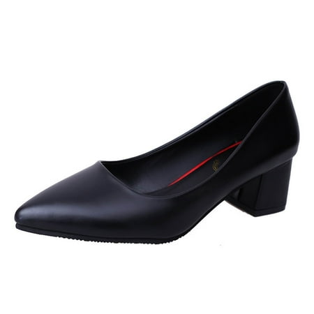 Heels for Women Spring And Summer Shallow Mouth Shoes Women S Fashion Casual Mid-Heel Pointed Toe Shoes Womens Heels Pu Black 40
Heels for Women Spring And Summer Shallow Mouth Shoes Women S Fashion Casual Mid-Heel Pointed Toe Shoes Womens Heels Pu Black 40