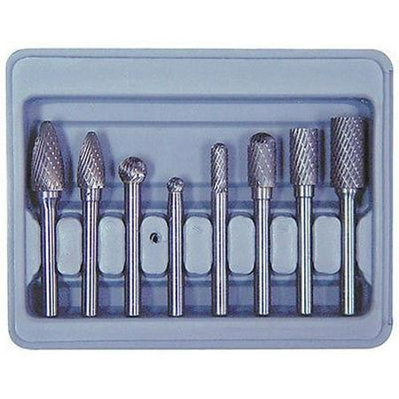 8 Piece Rotary Carbide Tool Bit Set