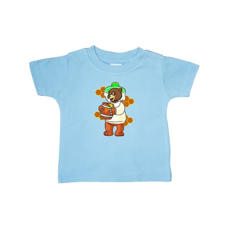 

Inktastic Beekeeping Cute Bear with Honey Gift Baby Boy or Baby Girl T-Shirt