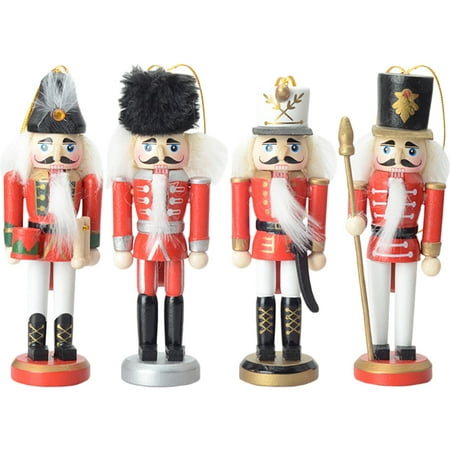HOMEMAXS 4pcs Wooden Nutcracker Figure Christmas Nutcracker Solider Holiday Decoration
HOMEMAXS 4pcs Wooden Nutcracker Figure Christmas Nutcracker Solider Holiday Decoration