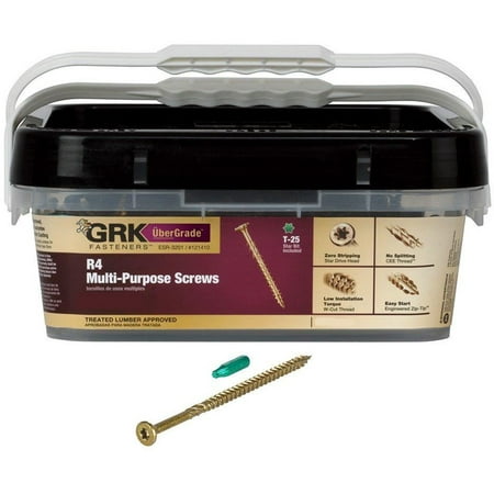 Grk Fasteners R4 #10X4 In. 450Ct Screw / 1 PK