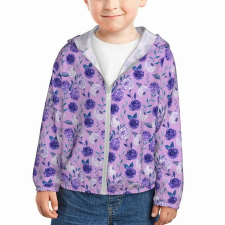 Vsdgher Violet Kids Sun Protection Hoodie with Zip Rash Guard Tops Children s Long Sleeve Sun Protection Clothing - 3 Years
Vsdgher Violet Kids Sun Protection Hoodie with Zip Rash Guard Tops Children s Long Sleeve Sun Protection Clothing - 3 Years