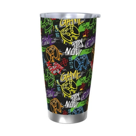 KLL Game Joysticks Print 40oz Stainless Steel Insulated Car Cup with Spillproof Lid - Keep Your Drink Hot or Cold on the Go-Without Straw
KLL Game Joysticks Print 40oz Stainless Steel Insulated Car Cup with Spillproof Lid - Keep Your Drink Hot or Cold on the Go-Without Straw