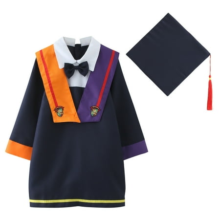 PANGF Clearance Toddler Girls Boys Graduation Photo Graduation Dress Graduation Gown Dress with Hat 2pc Set for Preschool Toddler Children
PANGF Clearance Toddler Girls Boys Graduation Photo Graduation Dress Graduation Gown Dress with Hat 2pc Set for Preschool Toddler Children