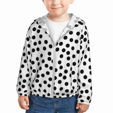 Sun Hoodie for Kids Black white Irregular polka dot Long Sleeve Swim Fishing Shirts Sun Protection Zip Up Jacket Clothing Athletic Hoodie
Sun Hoodie for Kids Black white Irregular polka dot Long Sleeve Swim Fishing Shirts Sun Protection Zip Up Jacket Clothing Athletic Hoodie