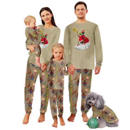 FUNIER Family Christmas Pajamas Set Grinch Khaki Printed Sizes Baby-Kids-Adult-Pet 2-Piece Top and Pants Bodysuits Unisex Pajamas Sets
FUNIER Family Christmas Pajamas Set Grinch Khaki Printed Sizes Baby-Kids-Adult-Pet 2-Piece Top and Pants Bodysuits Unisex Pajamas Sets