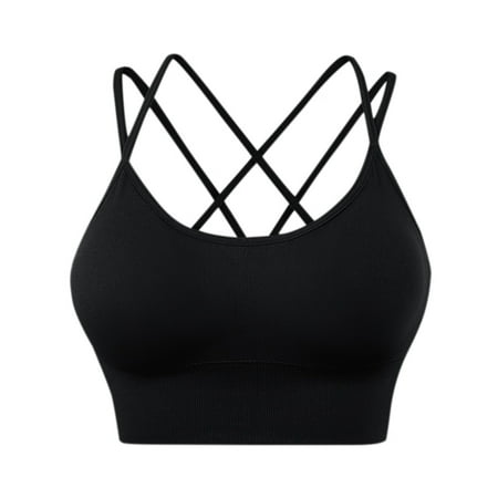 Mackneog Workout Bra Womens Cross Back Sport Bras Padded Strappy Criss Cross Cropped Bras for Yoga Workout Fitness Low Impact Bras Polyester Push Up Bras for Women
Mackneog Workout Bra Womens Cross Back Sport Bras Padded Strappy Criss Cross Cropped Bras for Yoga Workout Fitness Low Impact Bras Polyester Push Up Bras for Women