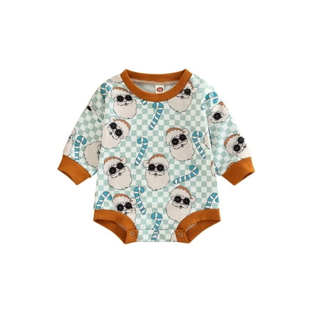 Toddler Baby Plaid Rompers Santa Print Round Neck Long Sleeve Jumpsuit for Newborn Girl Boy
Toddler Baby Plaid Rompers Santa Print Round Neck Long Sleeve Jumpsuit for Newborn Girl Boy