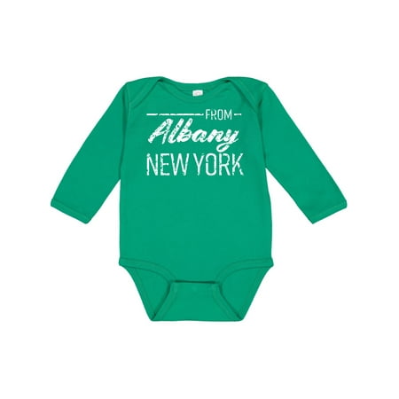 Inktastic From Albany New York in White Distressed Text Gift Baby Boy or Baby Girl Long Sleeve Bodysuit
Inktastic From Albany New York in White Distressed Text Gift Baby Boy or Baby Girl Long Sleeve Bodysuit