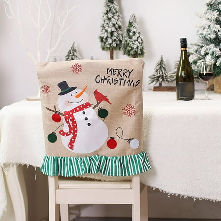1 Piece Dining Room Christmas Chair Back Cover Santa Snowman Christmas Dinner Chair Cover Kitchen Hotel Holiday Party Decor Chair Cover 
1 Piece Dining Room Christmas Chair Back Cover Santa Snowman Christmas Dinner Chair Cover Kitchen Hotel Holiday Party Decor Chair Cover