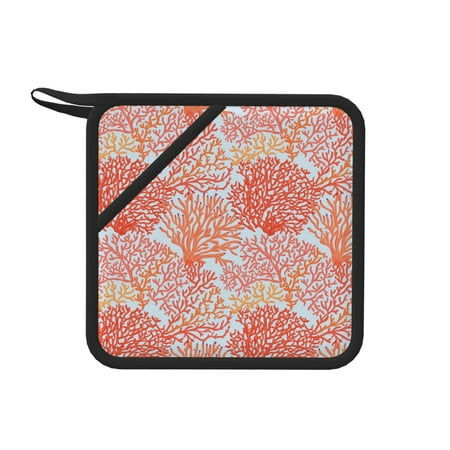 Matuu Corals for Square Silicone Anti-hot Pad for Kitchen Potholders Hot Dishers Spoon Holder
Matuu Corals for Square Silicone Anti-hot Pad for Kitchen Potholders Hot Dishers Spoon Holder