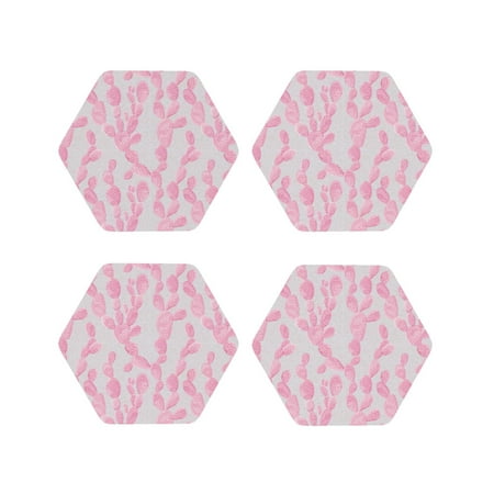 Drink Coasters Set of 4 pink Cactus Pattern Leather Coasters for Coffee Table Protector Heat Resistant Cute Coasters for Home Decor Housewarming Gifts Bar Kitchen 4 Inch Hexagon
Drink Coasters Set of 4 pink Cactus Pattern Leather Coasters for Coffee Table Protector Heat Resistant Cute Coasters for Home Decor Housewarming Gifts Bar Kitchen 4 Inch Hexagon