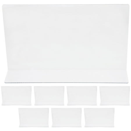 OUNONA 8 pcs Plastic Shelf Dividers Clear Closets Shelf Divider Shelf Separators