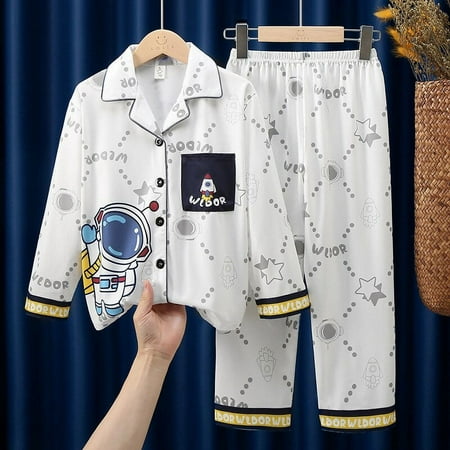 Sanrio Hello Kitty Children Pajama Suit Long-Sleeved Cartoon Cinnamoroll Kuromi Autumn Anime Cute Sleepwear Student Kids Clothes
Sanrio Hello Kitty Children Pajama Suit Long-Sleeved Cartoon Cinnamoroll Kuromi Autumn Anime Cute Sleepwear Student Kids Clothes