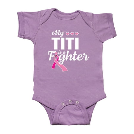 Inktastic Breast Cancer Awareness My Titi is a Fighter Gift Baby Boy or Baby Girl Bodysuit
Inktastic Breast Cancer Awareness My Titi is a Fighter Gift Baby Boy or Baby Girl Bodysuit