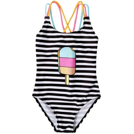 Toddler Little Girls One Piece Sleeveless Swimsuit Striped Ice Cream Swimwear Kids Bathing Suit
Toddler Little Girls One Piece Sleeveless Swimsuit Striped Ice Cream Swimwear Kids Bathing Suit