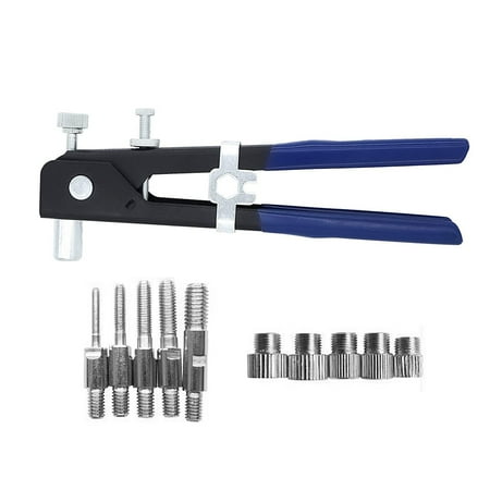 Elenxs Pack of 6 Rivet Nut Insert Hand Riveter Threaded M3/M4/M5/M6/M8 Repairing Household Portable Insertion with Storage Case
Elenxs Pack of 6 Rivet Nut Insert Hand Riveter Threaded M3/M4/M5/M6/M8 Repairing Household Portable Insertion with Storage Case