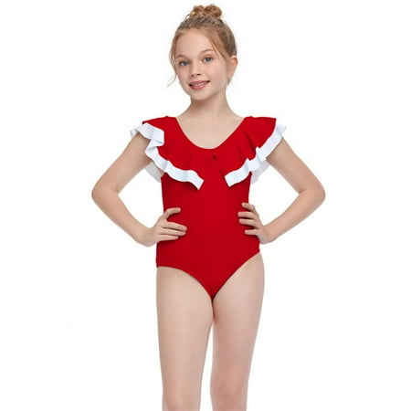 LOVEBAY Girls One Piece Sleeveless Ruffle Solid Color Swimwear Kid Girl Princess Quick Dry Summer Beach Swimsuit 2-12Y
LOVEBAY Girls One Piece Sleeveless Ruffle Solid Color Swimwear Kid Girl Princess Quick Dry Summer Beach Swimsuit 2-12Y