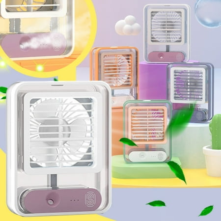 WEPRO Portable Air Conditioner Evaporative Air Cooler With Spray Cordless Personal Air Cooler Humidifier Colors Light 3 Speed Discs Desk Cooling Fan For Home Office Camping 
WEPRO Portable Air Conditioner Evaporative Air Cooler With Spray Cordless Personal Air Cooler Humidifier Colors Light 3 Speed Discs Desk Cooling Fan For Home Office Camping