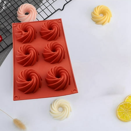 6 Hole Donut Swirl Cake Mold Handmade DIY Chocolate Baking Mold Mini Fluted Tube Cake Pan
6 Hole Donut Swirl Cake Mold Handmade DIY Chocolate Baking Mold Mini Fluted Tube Cake Pan