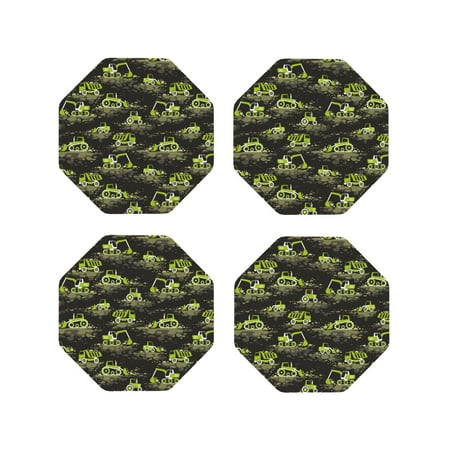 Leather Coasters Set of 4 - light green excavator Lightweight Non-Slip Drink Coasters for Desk Anti-Scalding Desk Cup Coasters for Office Table Decor Octagon
Leather Coasters Set of 4 - light green excavator Lightweight Non-Slip Drink Coasters for Desk Anti-Scalding Desk Cup Coasters for Office Table Decor Octagon