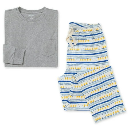 Men s Night Lights Two Piece Pajama Set