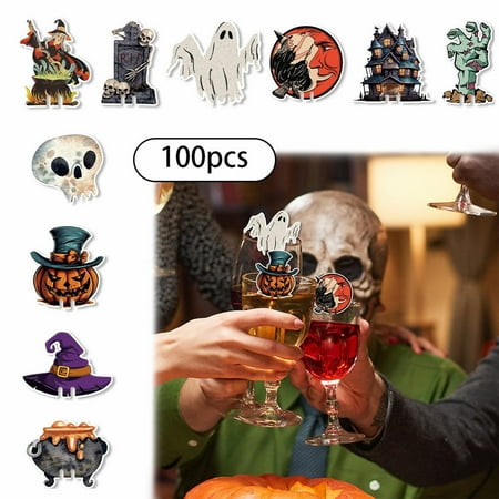 2packs Event & Party Halloween Type Set Of 100pcs Place Cards Drink Markers For Your Party,Accessories For Halloween Party Bar by Niaviben
2packs Event & Party Halloween Type Set Of 100pcs Place Cards Drink Markers For Your Party,Accessories For Halloween Party Bar by Niaviben