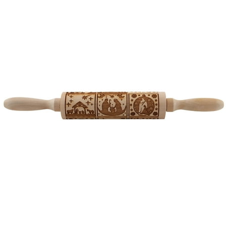Trjgtas Nativity Pattern Xmas Christmas Wooden Embossing Rolling Pin with 9 Different Scene for Baking Embossed
Trjgtas Nativity Pattern Xmas Christmas Wooden Embossing Rolling Pin with 9 Different Scene for Baking Embossed