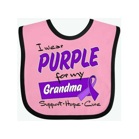 Inktastic I Wear Purple for my Grandma-Support Hope Cure Gift Baby Boy or Baby Girl Bib
Inktastic I Wear Purple for my Grandma-Support Hope Cure Gift Baby Boy or Baby Girl Bib