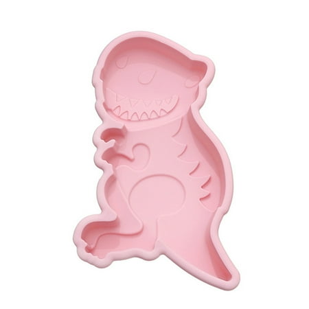 VeliToy Easter Molds Chocolate Molds 3D Cute Cartoon Dinosaur Making Tool(Pink Dinosaur)