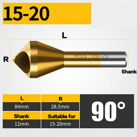 Leke 1PC HSS Titanium Coated Countersink and Deburring Drill Taper Hole Cutter Tools
Leke 1PC HSS Titanium Coated Countersink and Deburring Drill Taper Hole Cutter Tools