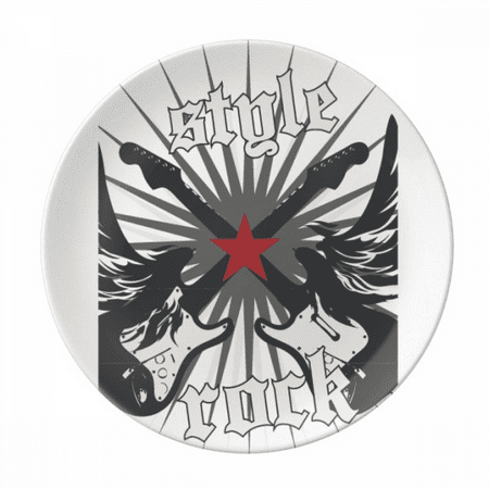 Guitar Rock Passion Combination Pattern Plate Decorative Porcelain Salver Tableware Dinner Dish
Guitar Rock Passion Combination Pattern Plate Decorative Porcelain Salver Tableware Dinner Dish