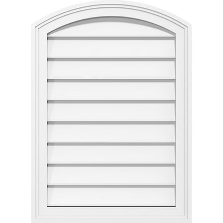 16 W x 26 H Arch Top Surface Mount PVC Gable Vent: Non-Functional w/ 2 W x 1-1/2 P Brickmould Frame
16 W x 26 H Arch Top Surface Mount PVC Gable Vent: Non-Functional w/ 2 W x 1-1/2 P Brickmould Frame