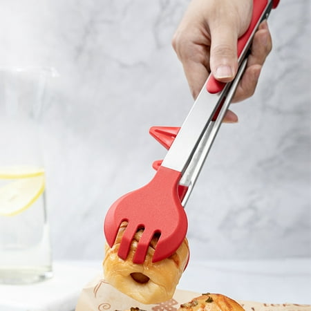 Ludlz 9/12/14/16 Inch BBQ Clip Sturdy with Bracket Comfortable Grip Long Lifespan Round Head Labor Saving Silicone Stainless Steel Food Cooking Tong for Restaurant
Ludlz 9/12/14/16 Inch BBQ Clip Sturdy with Bracket Comfortable Grip Long Lifespan Round Head Labor Saving Silicone Stainless Steel Food Cooking Tong for Restaurant