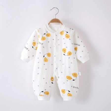 Baozhu Autumn Fruit Print Baby Boy Romper Kids Girl Thicken Warm Jumpsuit Spring Toddler Cotton Soft Outerwear Suit 0-24 Months
Baozhu Autumn Fruit Print Baby Boy Romper Kids Girl Thicken Warm Jumpsuit Spring Toddler Cotton Soft Outerwear Suit 0-24 Months