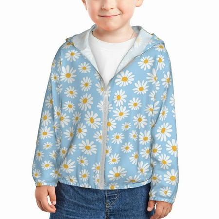 Gaeub Floral Daisy Print Athletic Sun Protection Hoodie for Kids Long Sleeve Outdoor UV Shirt Running Fishing Top for Boys Girls-2 Years
Gaeub Floral Daisy Print Athletic Sun Protection Hoodie for Kids Long Sleeve Outdoor UV Shirt Running Fishing Top for Boys Girls-2 Years