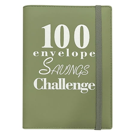 SHENGXINY Couples Challenge Clearance 100 Envelope Challenge Binder Army Green