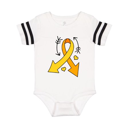 Inktastic Childhood Cancer Awareness with Gold Ribbon and Arrows Gift Baby Boy or Baby Girl Bodysuit
Inktastic Childhood Cancer Awareness with Gold Ribbon and Arrows Gift Baby Boy or Baby Girl Bodysuit