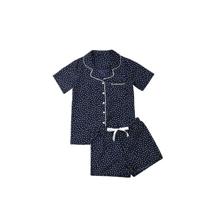 Fiomva 2PCs Short Sleeve Shirts Shorts Homewear Sleepwear Women Summer Casual Pajamas Sets
Fiomva 2PCs Short Sleeve Shirts Shorts Homewear Sleepwear Women Summer Casual Pajamas Sets