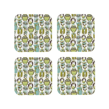Leather Coasters Set of 4 - Blue Green Owls Lightweight Non-Slip Drink Coasters for Desk Anti-Scalding Desk Cup Coasters for Office Table Decor Square
Leather Coasters Set of 4 - Blue Green Owls Lightweight Non-Slip Drink Coasters for Desk Anti-Scalding Desk Cup Coasters for Office Table Decor Square