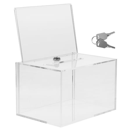 Hemoton Large-capacity Acrylic Box Multi-functional Suggestion Box Transparent Donation Box Ballot Comment Box
Hemoton Large-capacity Acrylic Box Multi-functional Suggestion Box Transparent Donation Box Ballot Comment Box