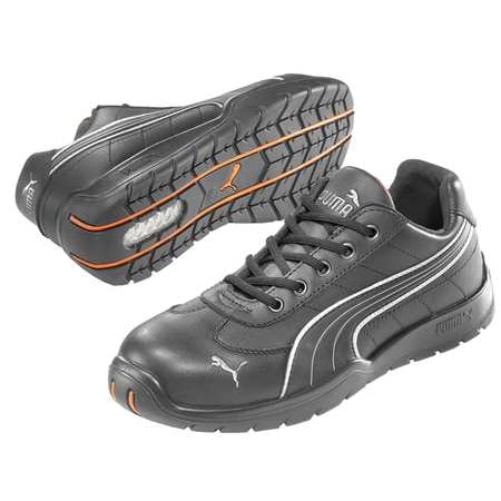 Puma Safety Shoes Size 6 Steel Toe Athletic Style Work Shoes, Men's, Black, EEE, 642625-06