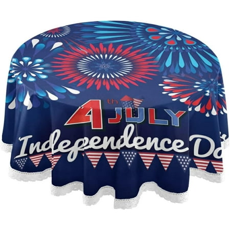 Hyjoy 60 American Flag and Fireworks Round Tablecloth Round Table Cloth Water Resistant Spill Proof Large Table Cover for Family Gathering Dinner Hotel BBQ
Hyjoy 60 American Flag and Fireworks Round Tablecloth Round Table Cloth Water Resistant Spill Proof Large Table Cover for Family Gathering Dinner Hotel BBQ