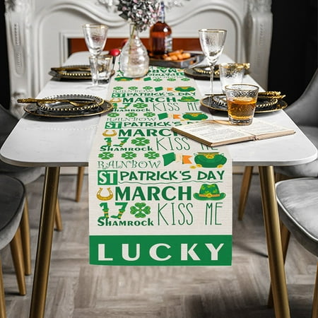 Tiitstoy Table Runner Tablecloth St. Patrick S Day Print 13 X 70 Inch for St. Patrick S Day Table Decorations F
Tiitstoy Table Runner Tablecloth St. Patrick S Day Print 13 X 70 Inch for St. Patrick S Day Table Decorations F