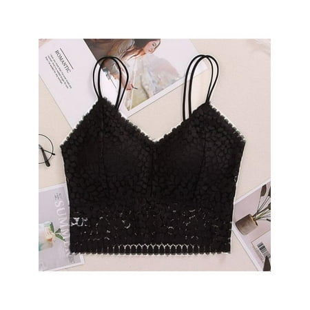 Topumt Women Lace With Chest Pad Vest Base Bra Fixed Shoulder Strap Flower Hollow
Topumt Women Lace With Chest Pad Vest Base Bra Fixed Shoulder Strap Flower Hollow