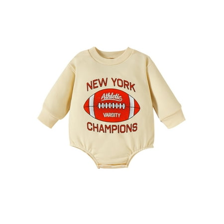 Jkerther Infant Baby Boys Girls Autumn Jumpsuit Cartoon Rugby Letter Print Long Sleeve Round Neck Romper
Jkerther Infant Baby Boys Girls Autumn Jumpsuit Cartoon Rugby Letter Print Long Sleeve Round Neck Romper